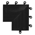 9" x 9" x 6" Black ErgoDeck Inside Corner