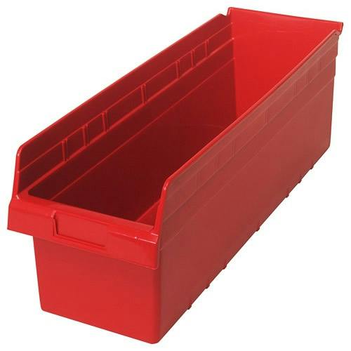 23-5/8" L x 8-3/8" W x 8" Hgt. Red Store-Max Shelf Bin
