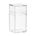 Clear Polystyrene Box with Tall Lid - 1-3/16" L x 1-3/16" W x 2-7/16" Hgt. (Case of 25)
