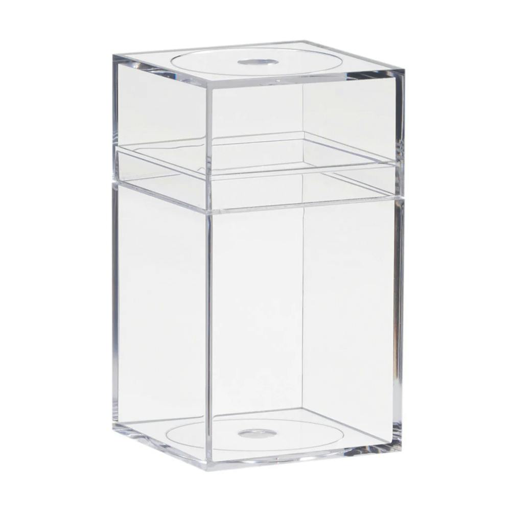 Clear Polystyrene Box with Tall Lid - 1-5/8" L x 1-5/8" W x 2-7/8" Hgt. (Case of 25)