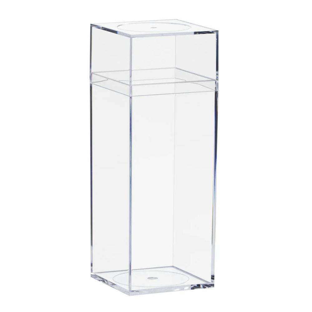 Clear Polystyrene Box with Tall Lid - 2-5/16" L x 2-5/16" W x 6-3/16" Hgt. (Case of 15)