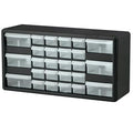 26 Drawer Black Plastic Storage Cabinet 20" L x 6-3/8" W x 10-1-1/4" Hgt.