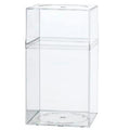 Clear Polystyrene Box with Tall Lid - 4" L x 4" W x 7-1/4" Hgt. (Case of 25)