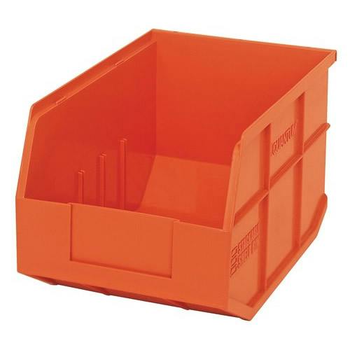 12" L x 8-1/4" W x 7" Hgt. Quantum® Orange Stackable Shelf Bin