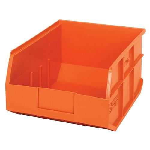 14" L x 11" W x 7" Hgt. Quantum® Orange Stackable Shelf Bin