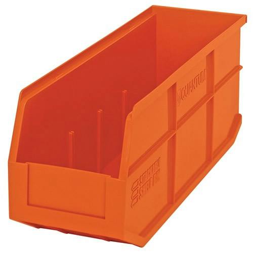 18" L x 6" W x 7" Hgt. Quantum® Orange Stackable Shelf Bin