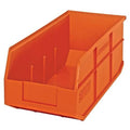 18" L x 8-1/4" W x 7" Hgt. Quantum® Orange Stackable Shelf Bin