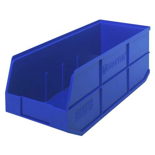 20-1/2" L x 8-1/4" W x 7" Hgt. Quantum® Blue Stackable Shelf Bin