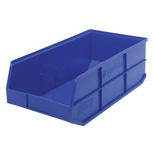 20-1/2" L x 11" W x 7" Hgt. Quantum® Blue Stackable Shelf Bin