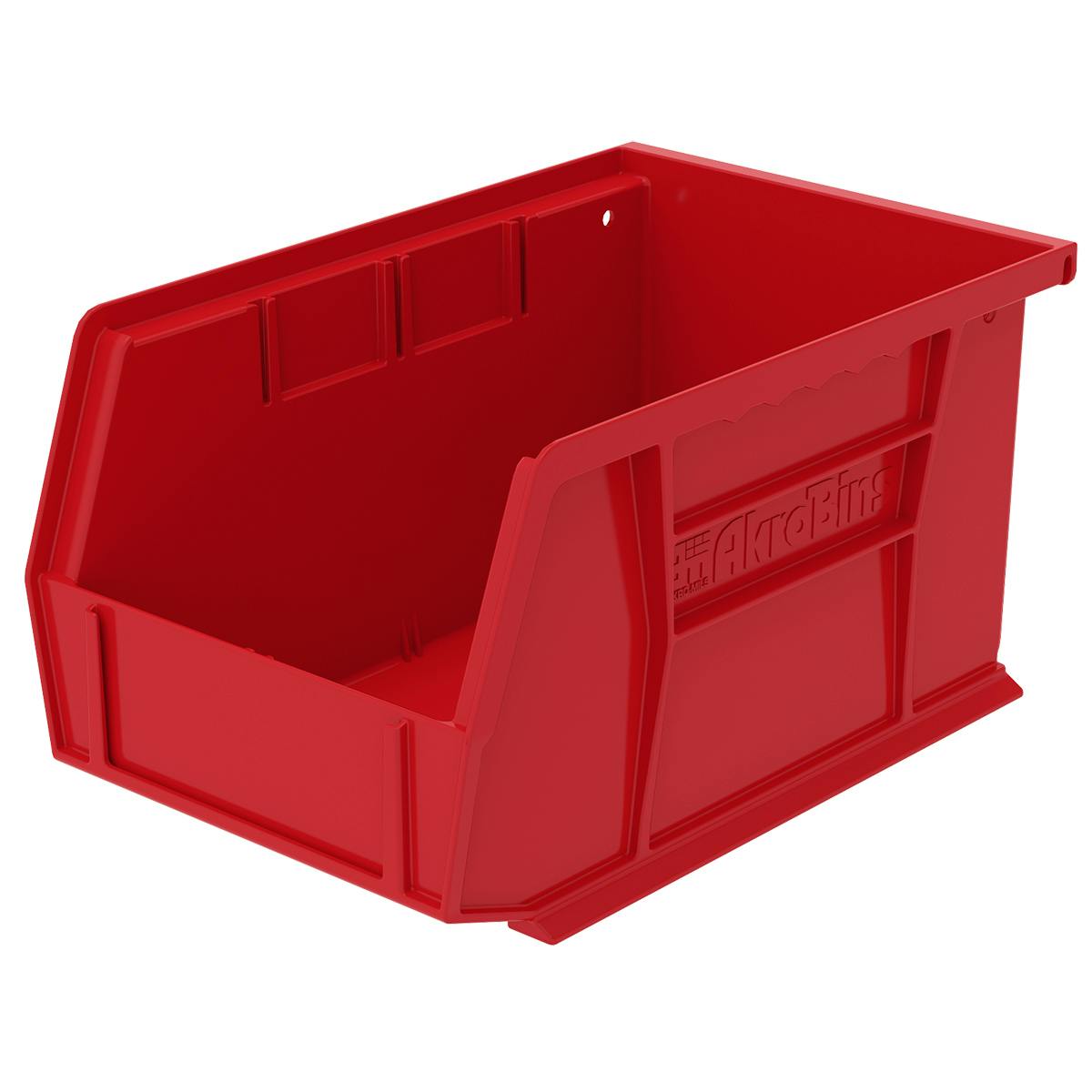 9-1/4" L x 6" W x 5" Hgt. OD Red Storage Bin
