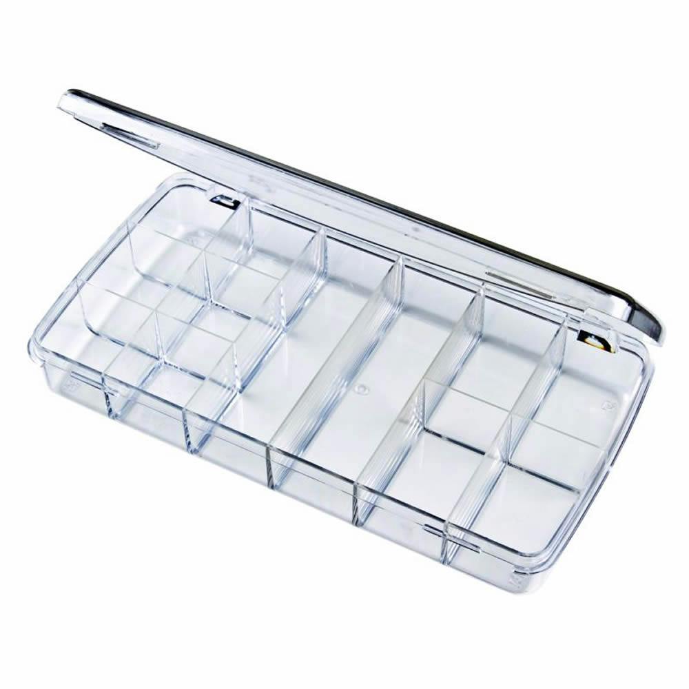 Diamondback™ Box with 12 Compartments (3 Sizes, 5 Vertical Partitions) - 8-7/16" L x 4-1/4" W x 1-3/16" Hgt.