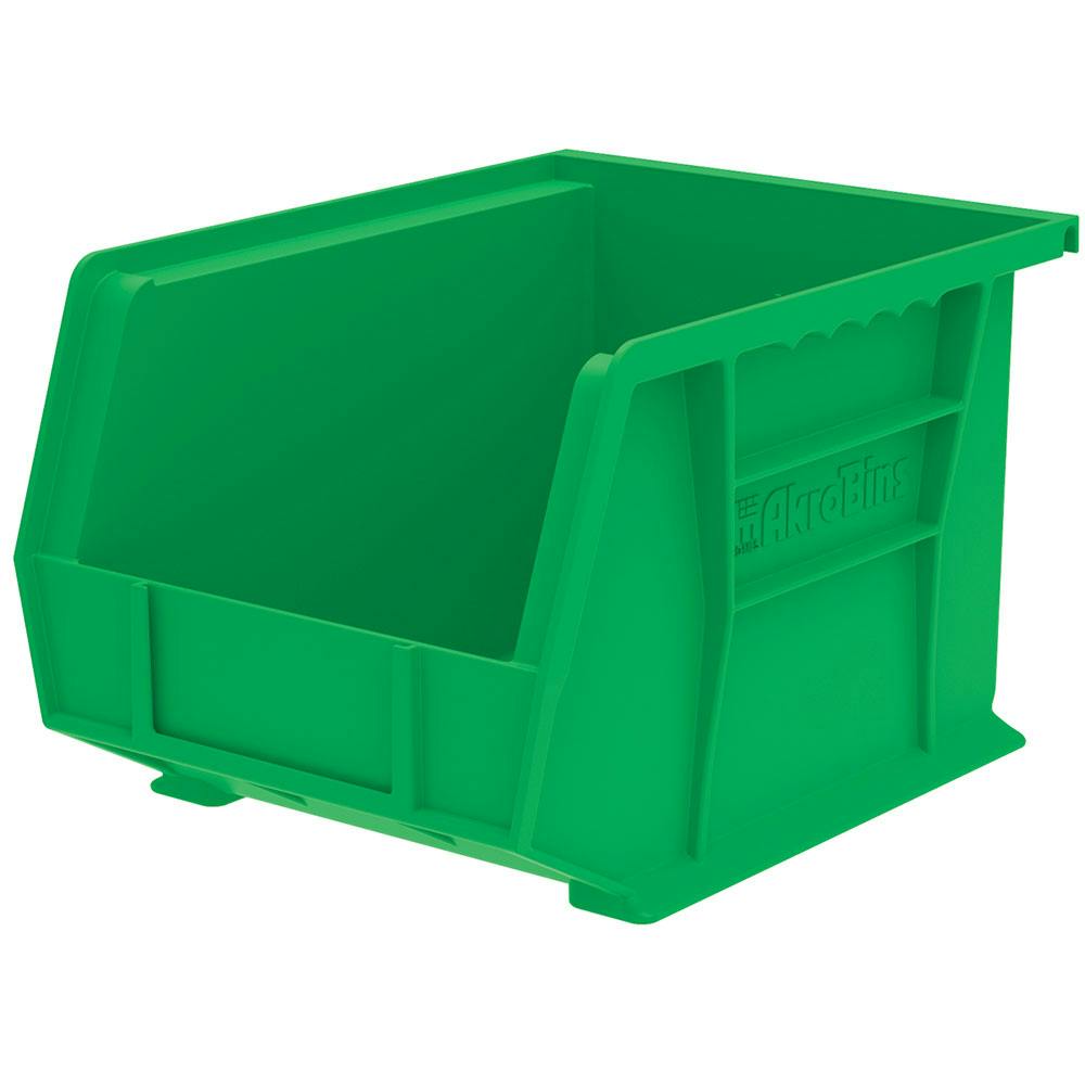 10-3/4" L x 8-1/4" W x 7" Hgt. OD Green Storage Bin