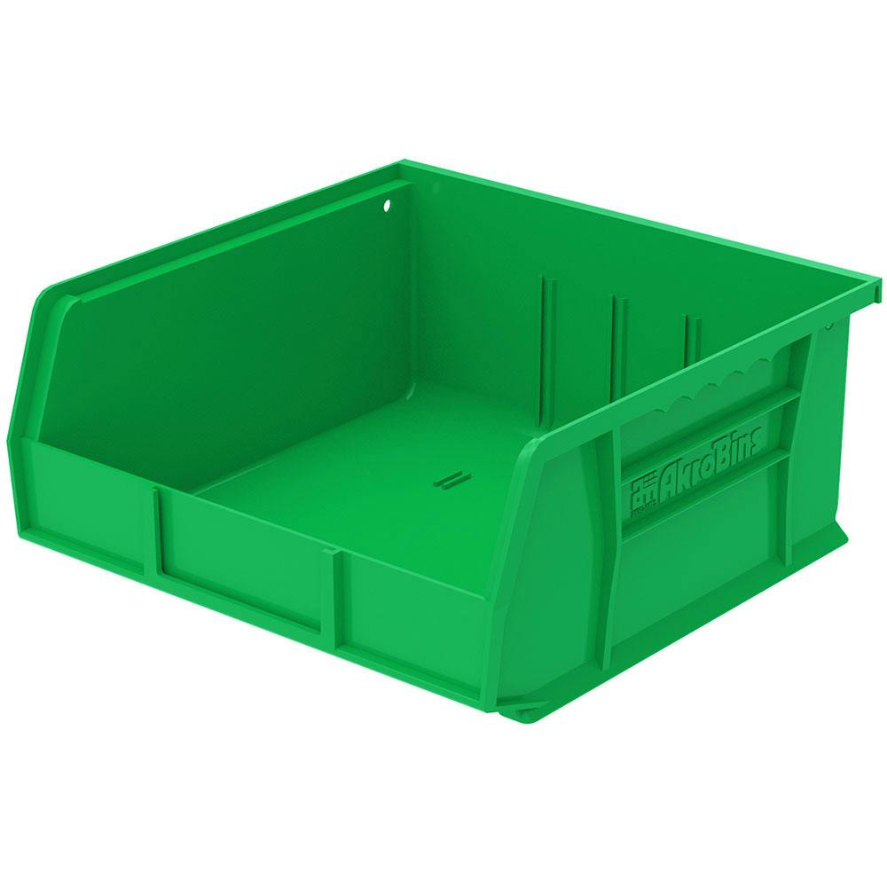 10-7/8" L x 11" W x 5" Hgt. OD Green Storage Bin