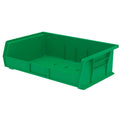 10-7/8" L x 16-1/2" W x 5" Hgt. OD Green Storage Bin