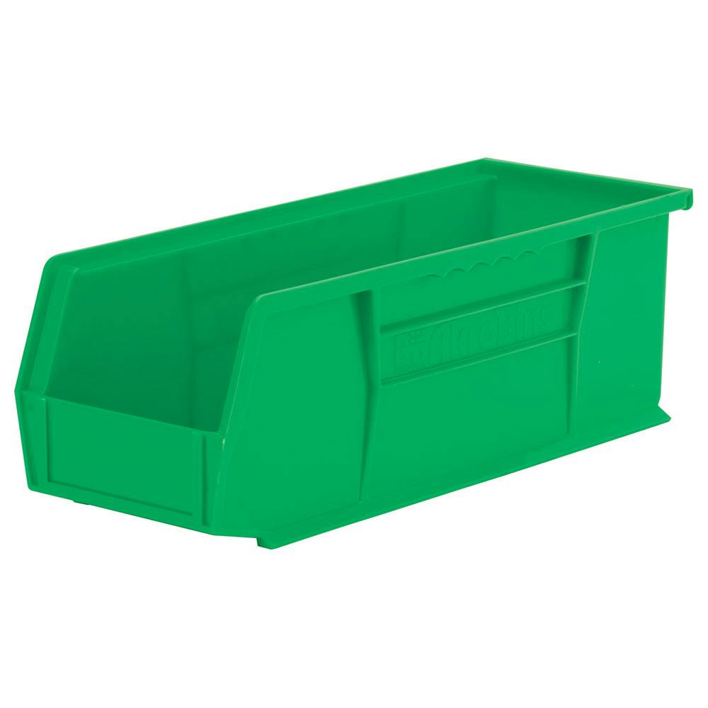 14-3/4" L x 5-1/2" W x 5" Hgt. OD Green Storage Bin