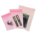 6" x 8" x 4 mil Reclosable Pink Anti-Static Economy Bags