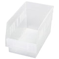 11-5/8" L x 6 5/8" W x 6" Hgt. Quantum® Clear Economy Shelf Bin