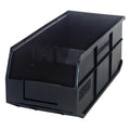 18" L x 8-1/4" W x 7" Hgt. Quantum® Black Stackable Shelf Bin
