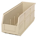 18" L x 6" W x 7" Hgt. Quantum® Ivory Stackable Shelf Bin