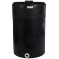 130 Gallon Tamco® Vertical Black PE Tank with 8" Lid & 2" Fitting - 30" Dia. x 47" Hgt.