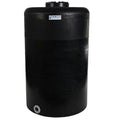 130 Gallon Tamco® Vertical Black PE Tank with 12-1/2" Lid & 2" Fitting - 30" Dia. x 47" Hgt.