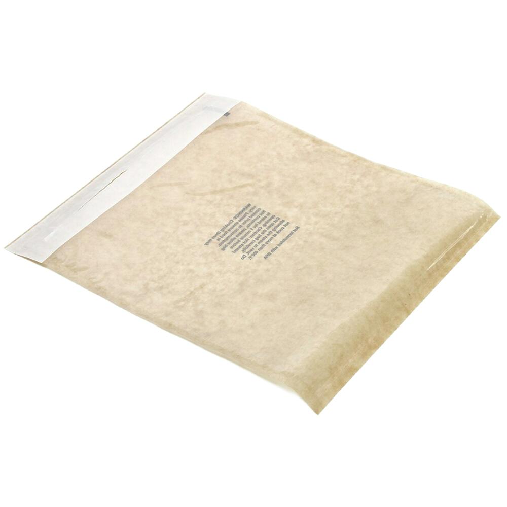 8-7/8" x 15-3/4" Brown Self-Adhesive Seal Printed Microwave & Oven Bags
