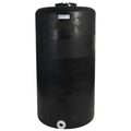 160 Gallon Tamco® Vertical Black PE Tank with 12-1/2" Lid & 2" Fitting - 30" Dia. x 57" Hgt.