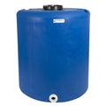 225 Gallon Tamco® Vertical Blue PE Tank with 12-1/2" Lid & 2" Fitting - 40" Dia. x 47" Hgt.
