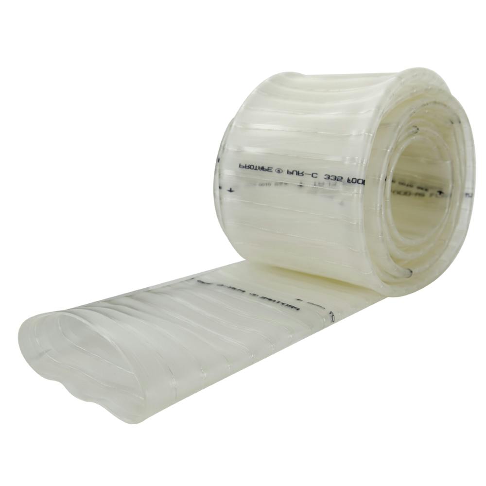 8" ID x 8.07" OD PROTAPE® PUR-C 335 FOOD-AS Food-Grade Antistatic Flat Polyurethane Hose