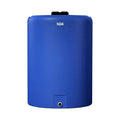 270 Gallon Tamco® Vertical Blue PE Tank with 12-1/2" Lid & 2" Fitting - 40" Dia. x 55" Hgt.