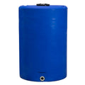 300 Gallon Tamco® Vertical Blue PE Tank with 12-1/2" Lid & 2" Fitting - 40" Dia. x 61" Hgt.