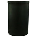 130 Gallon Black LLDPE Cylindrical Tamco® Heavy-Wall Graduated Tank with External Flange - 30" Dia. x 46" Hgt. (Cover Sold Separately)