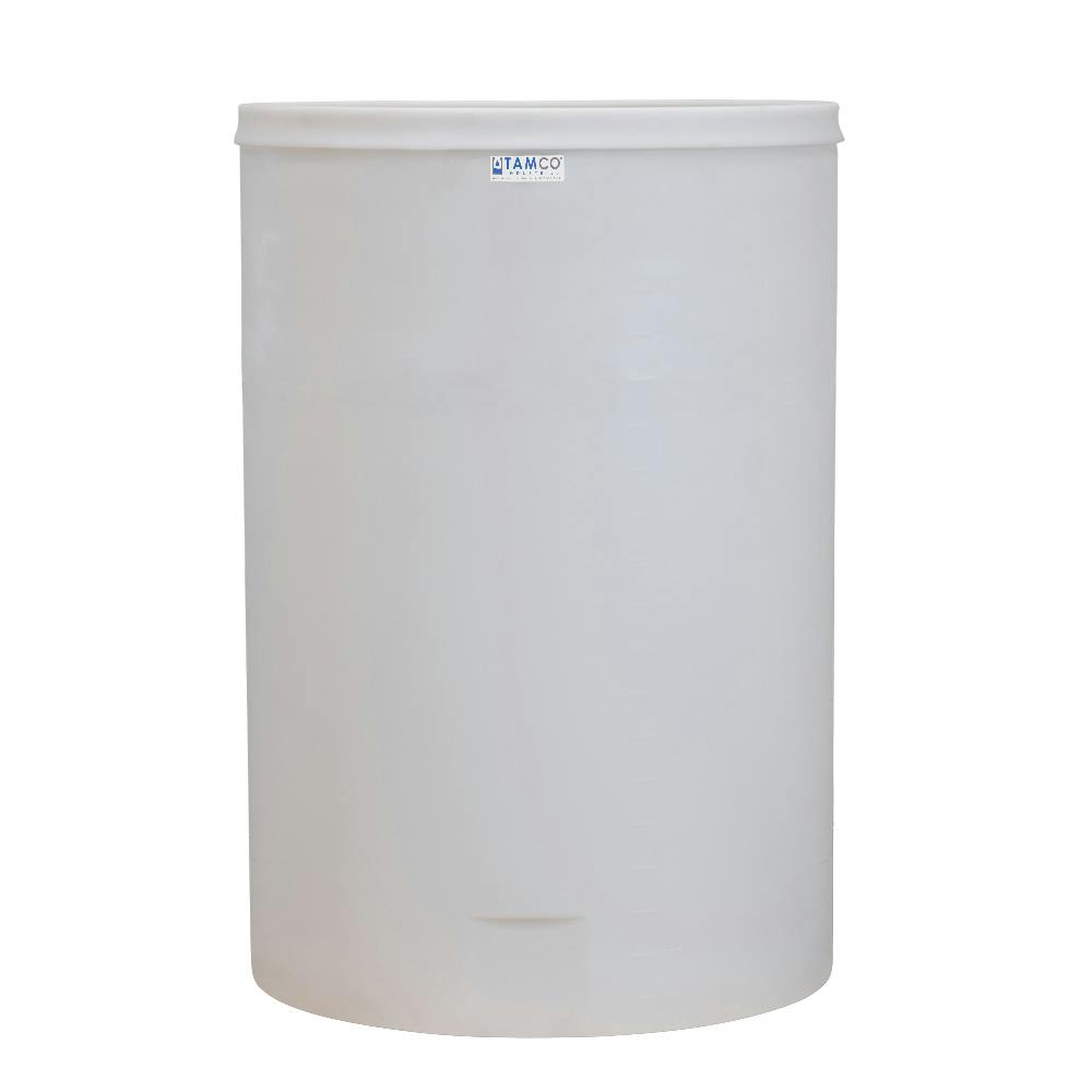 300 Gallon Natural LLDPE Cylindrical Tamco® Heavy-Wall Graduated Tank with External Flange - 40" Dia. x 60" Hgt. (Cover Sold Separately)