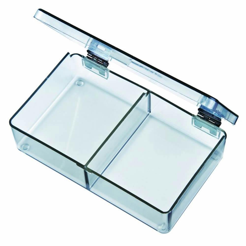 Mighty-Tuff™ Box with 2 Compartments - 4-5/16" L x 2-5/8" W x 1-1/16" Hgt.