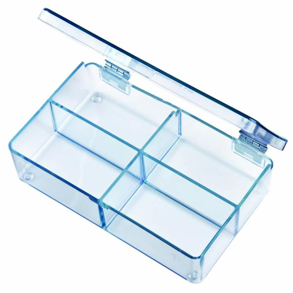 Mighty-Tuff™ Box with 4 Compartments - 4-5/16" L x 2-5/8" W x 1-1/16 Hgt.