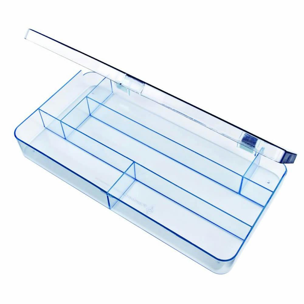Mighty-Tuff™ Box with 6 Compartments - 11.9" L x 5.9" W x 1.4" Hgt.