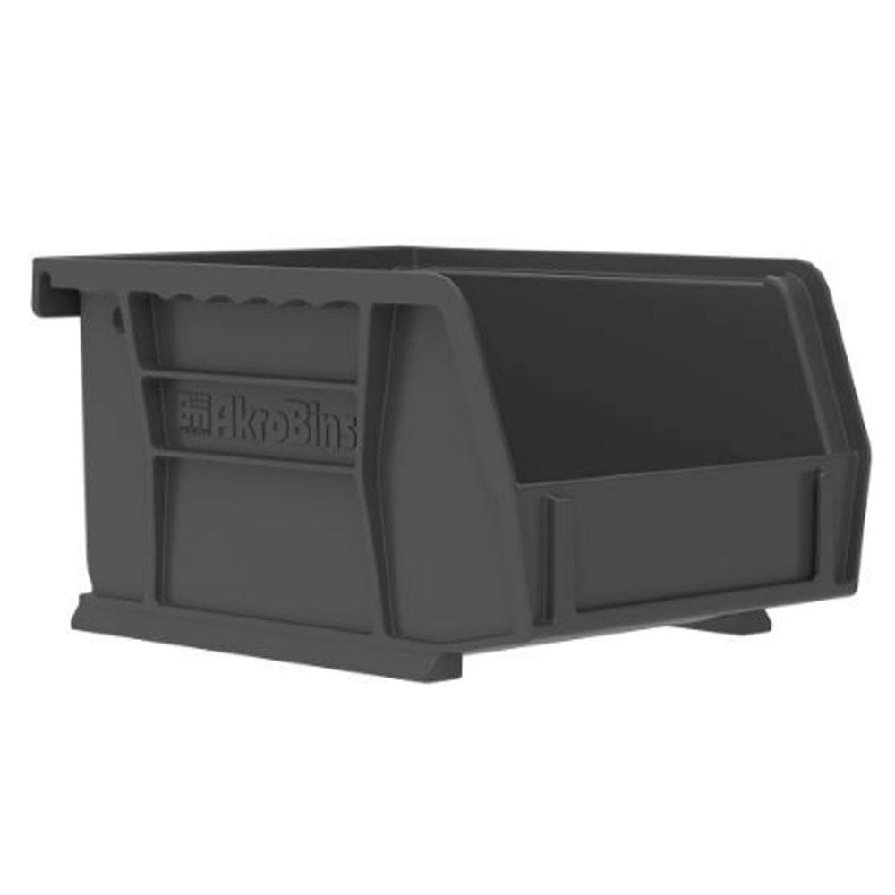 5-3/8" L x 4-1/8" W x 3" Hgt. OD Black Storage Bin