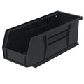 10-7/8" L x 4-1/8" W x 4" Hgt. OD Black Storage Bin