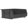 14-3/4" L x 16-1/2" W x 7" Hgt. OD Black Storage Bin