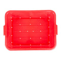 Red Polypropylene Traex® Color-Mate™ 21 Quart Food Storage Box