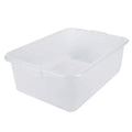 White Polypropylene Traex® Color-Mate™ 21 Quart Food Storage Box