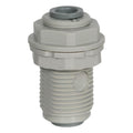 1/4" Tube OD Super Speedfit® Gray Acetal Bulkhead Union Tube Fitting