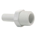 1/4" Stem OD x 1/8" MNPTF White Polypropylene Stem Adapter