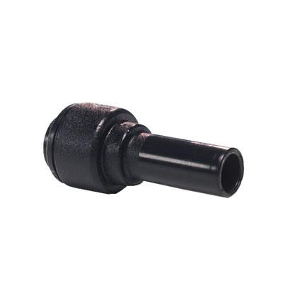 12mm Stem OD x 8mm Tube OD Black Acetal Metric Reducer