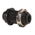 10mm Tube OD Black Acetal Metric Bulkhead Union