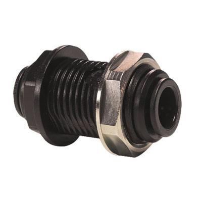 5mm Tube OD Black Acetal Metric Bulkhead Union