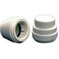 1/2" CTS Slim Profile White Polysulfone End Cap