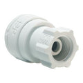 1/4" Tube OD x 7/16-24 UNS Threaded Polypropylene Faucet Connector