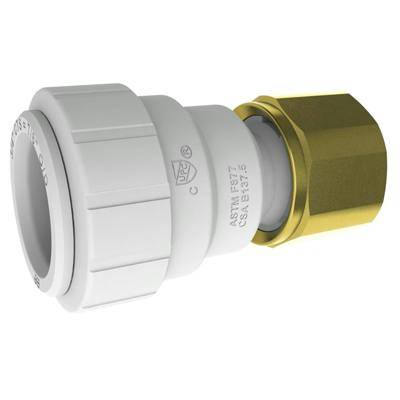 1/2" CTS x 1/2" NPT White PEX Female Connector