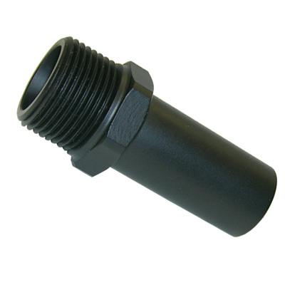 1" CTS x 1" NPT Black UV PEX Male Stem Adapter